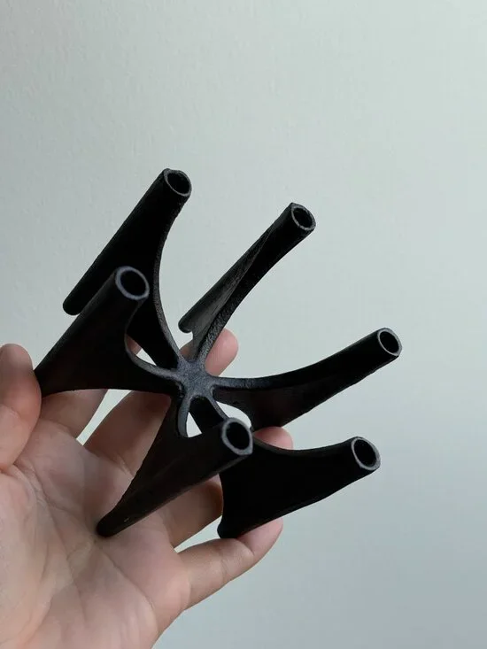 Dansk Designs Denmark Vintage Cast Iron Fiesta Tiny Taper Candle Holder MCM - Picture 2 of 12